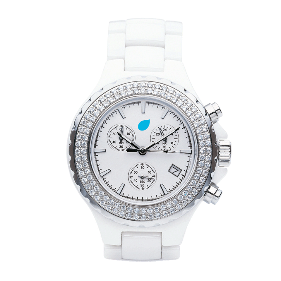 TAMARA COMOLLI-Medium Chronograph Watch-WHITE