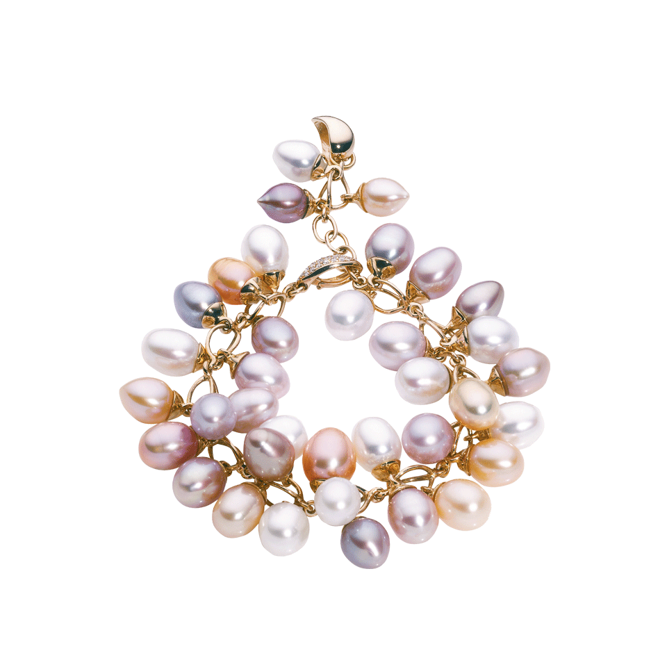 TAMARA COMOLLI-Pastel Freshwater Pearl Bracelet-ROSE GLD