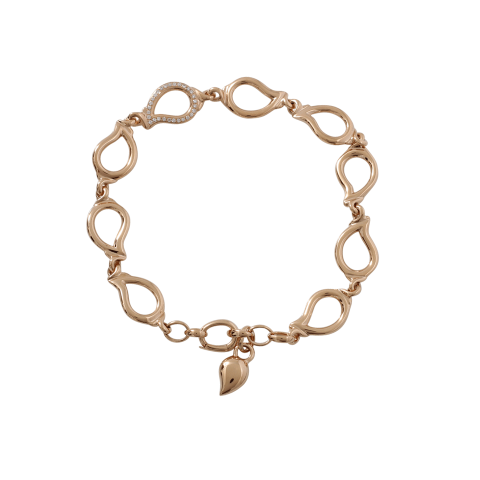 TAMARA COMOLLI-Small Diamond Pave Signature Bracelet-ROSE GOLD