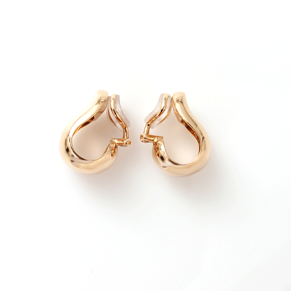 TAMARA COMOLLI-Extra Large Clip Earrings-ROSE GOLD