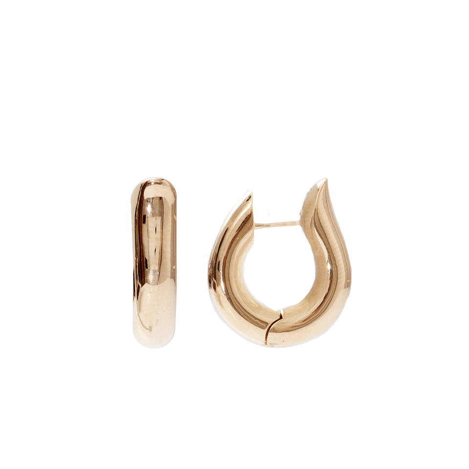 TAMARA COMOLLI-Medium Drop Hoop Earrings-ROSE GOLD