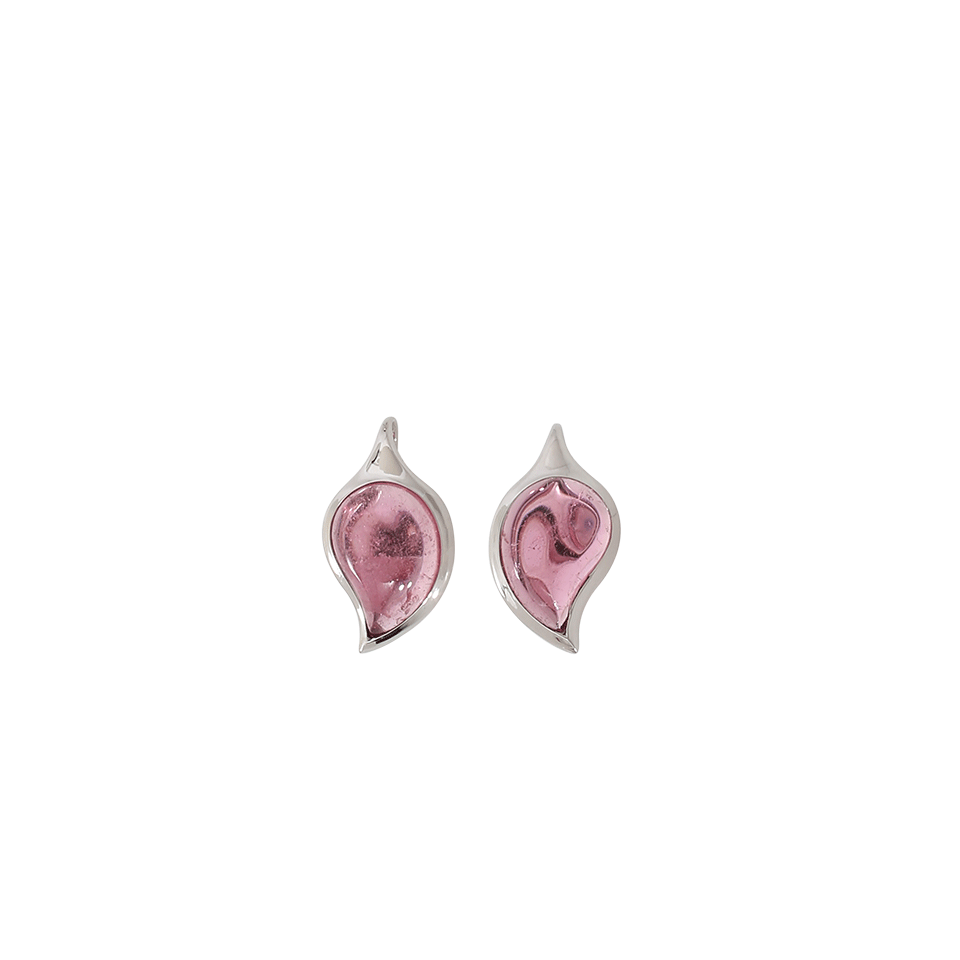TAMARA COMOLLI-Large Pink Tourmaline Drop Earrings-WHITE GOLD