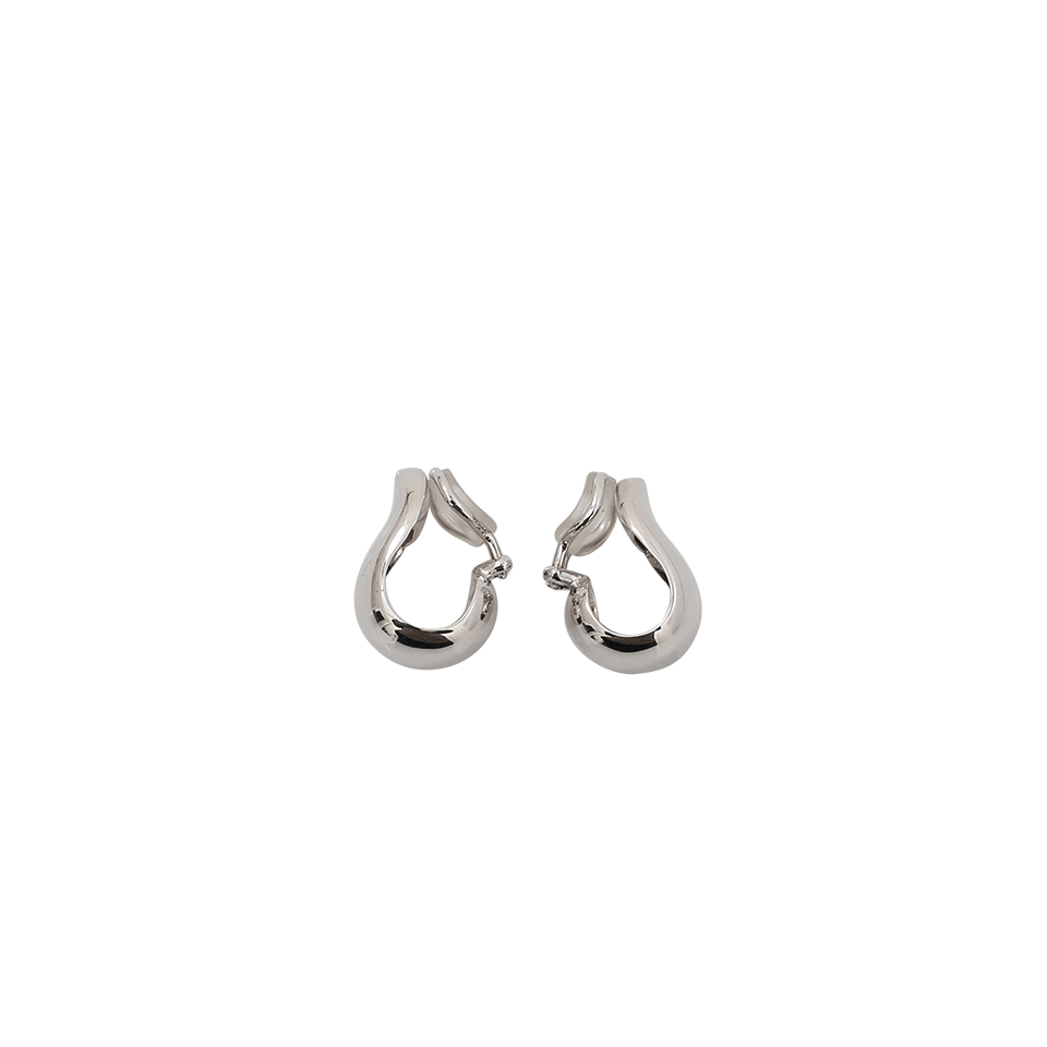 TAMARA COMOLLI-XL Wide Clip Hoop Earrings-WHITE GOLD