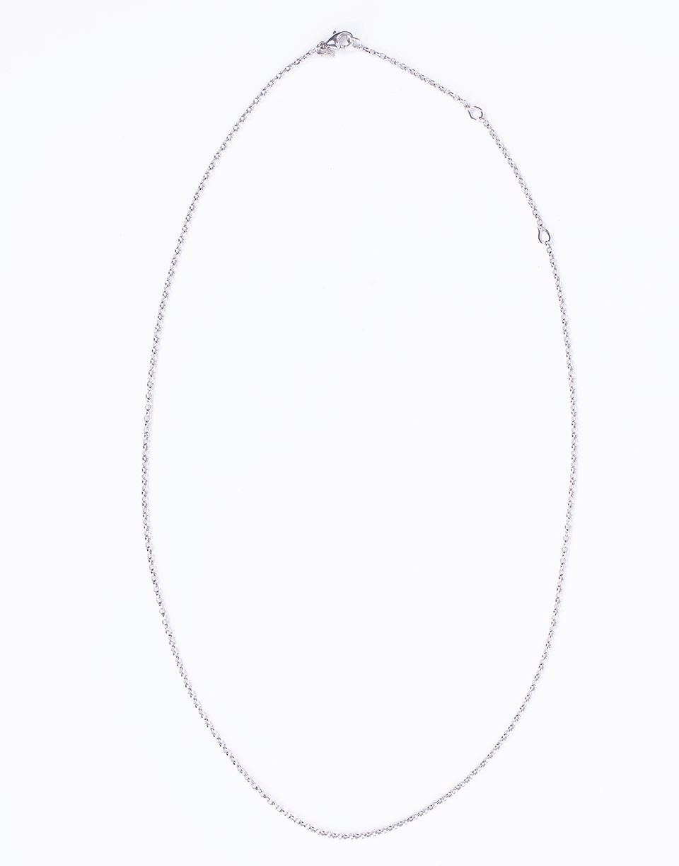 TAMARA COMOLLI-Adjustable Belcher Chain 60cm-WHITE GOLD