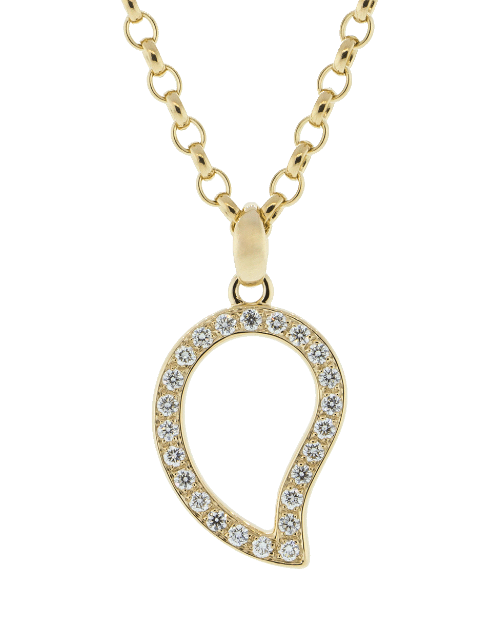 TAMARA COMOLLI-Large Diamond Pave Signature Pendant-ROSE GOLD