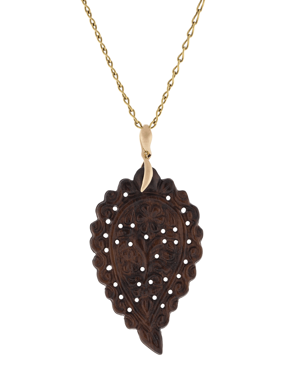 TAMARA COMOLLI-Large India Snakewood Pendant-ROSE GOLD