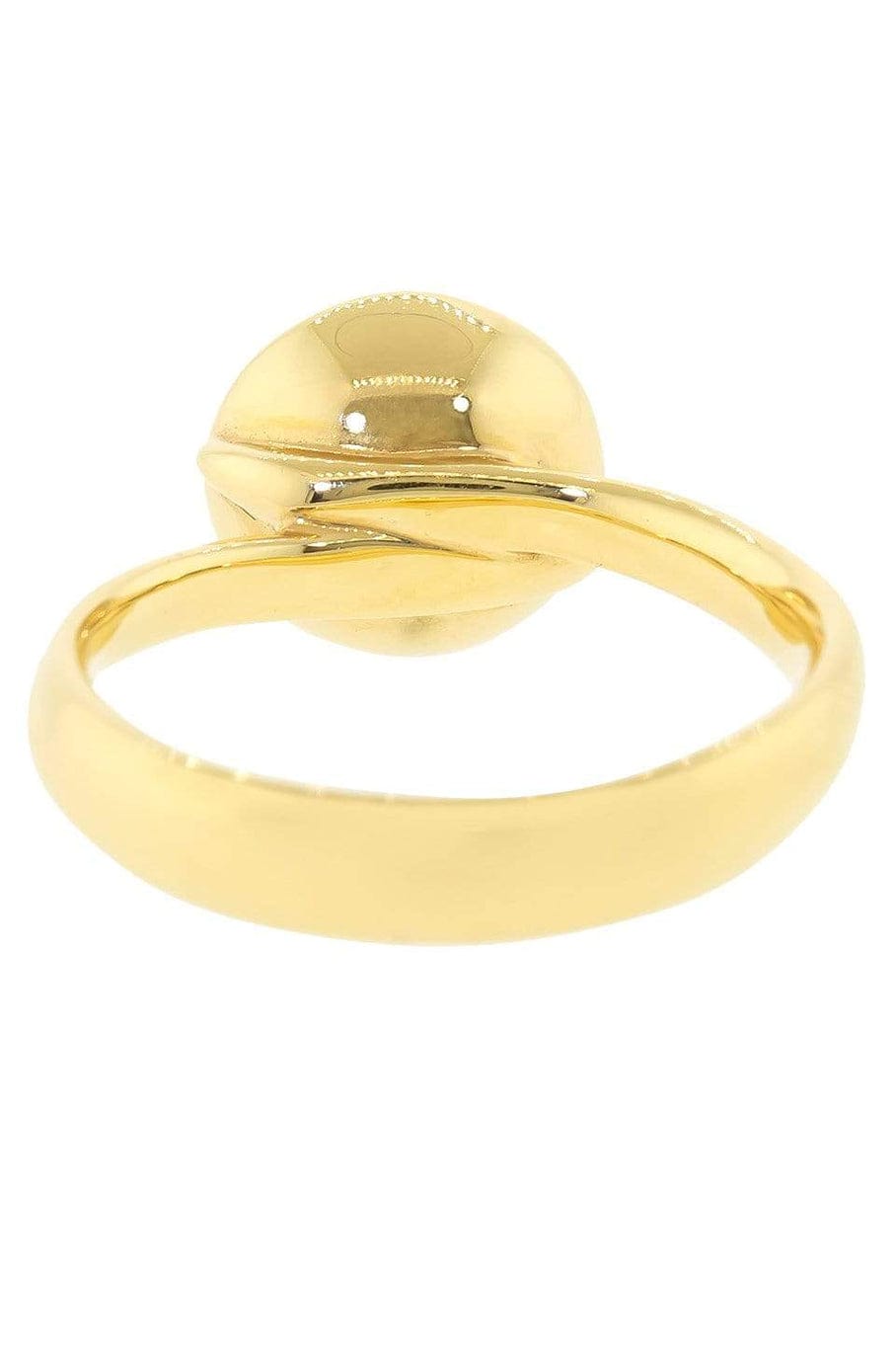 TAMARA COMOLLI-Rutilated Quartz Small Bouton Ring-ROSE GOLD