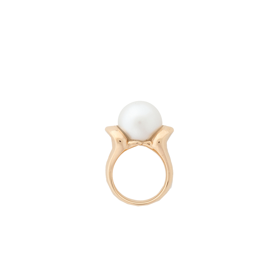 TAMARA COMOLLI-Solitaire White Southsea Pearl Ring-ROSE GOLD