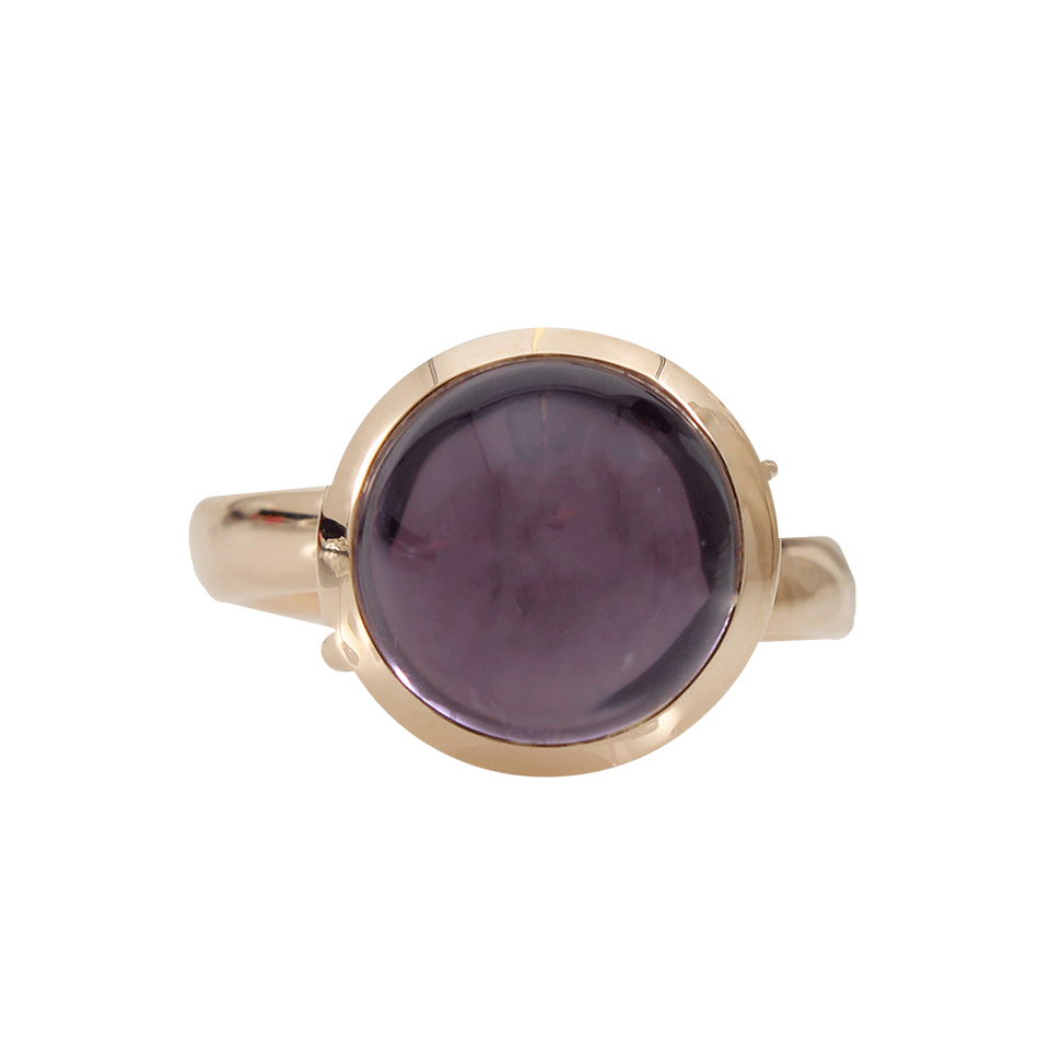 Amethyst Large Round Bouton Ring JEWELRYFINE JEWELRING TAMARA COMOLLI   