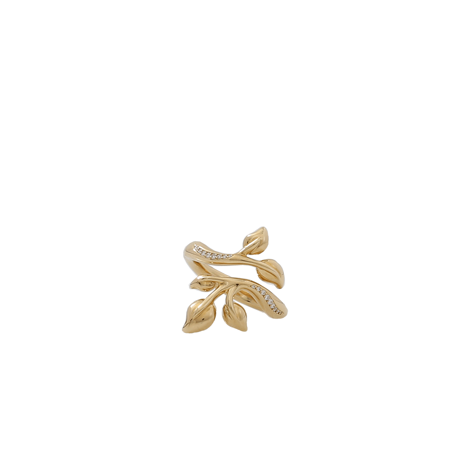 TAMARA COMOLLI-Diamond Paveline Fairy Ring-YELLOW GOLD