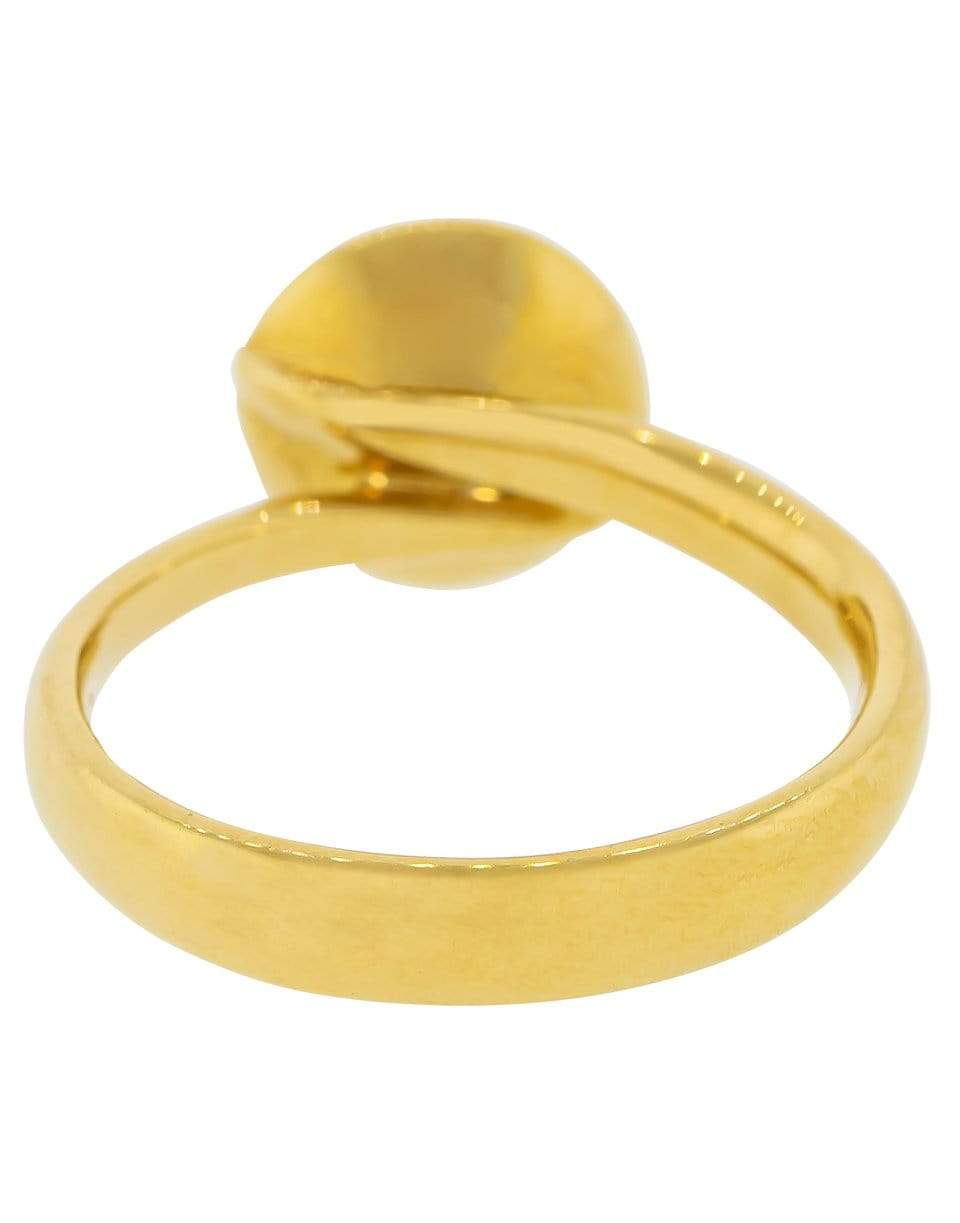 TAMARA COMOLLI-Swiss Topaz Small Bouton Ring-YELLOW GOLD