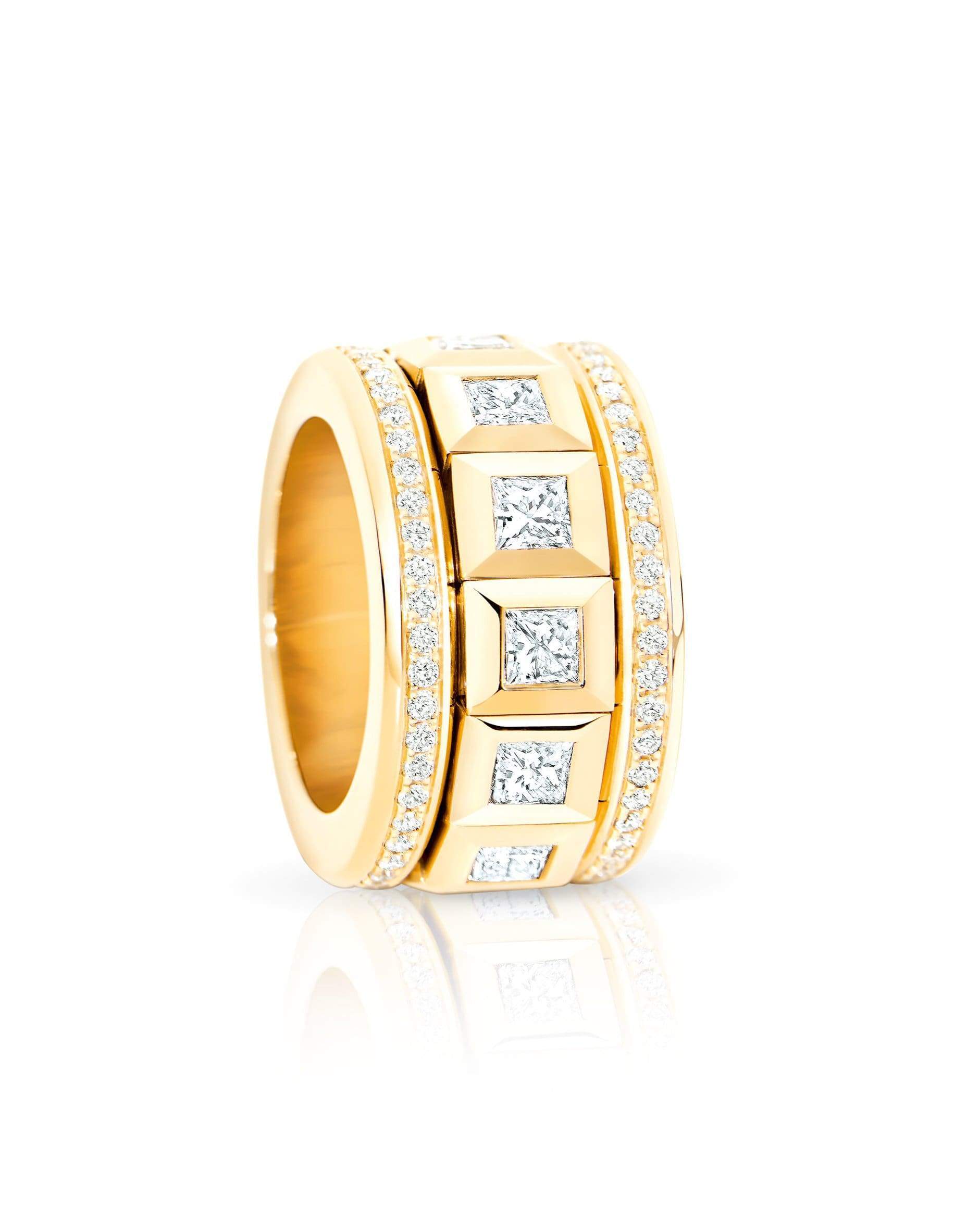 Curriculum Vitae Pave Diamond Ring - Yellow Gold JEWELRYFINE JEWELRING TAMARA COMOLLI   