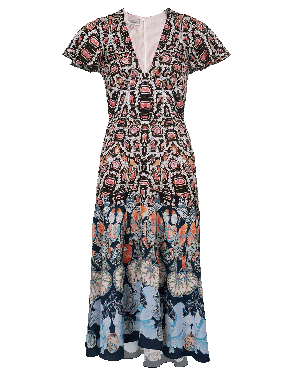 TEMPERLEY LONDON-Spiral Printed Dress-
