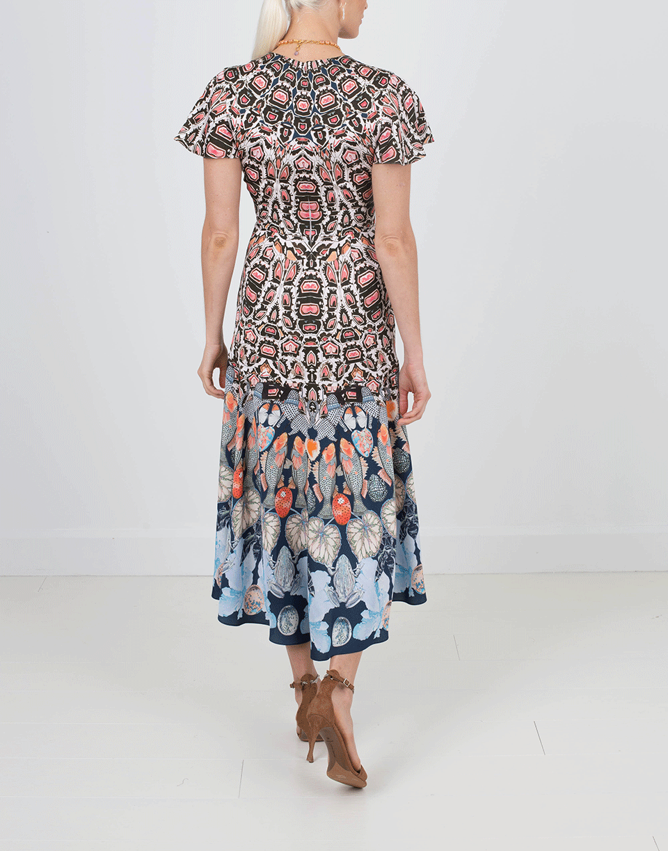 TEMPERLEY LONDON-Spiral Printed Dress-