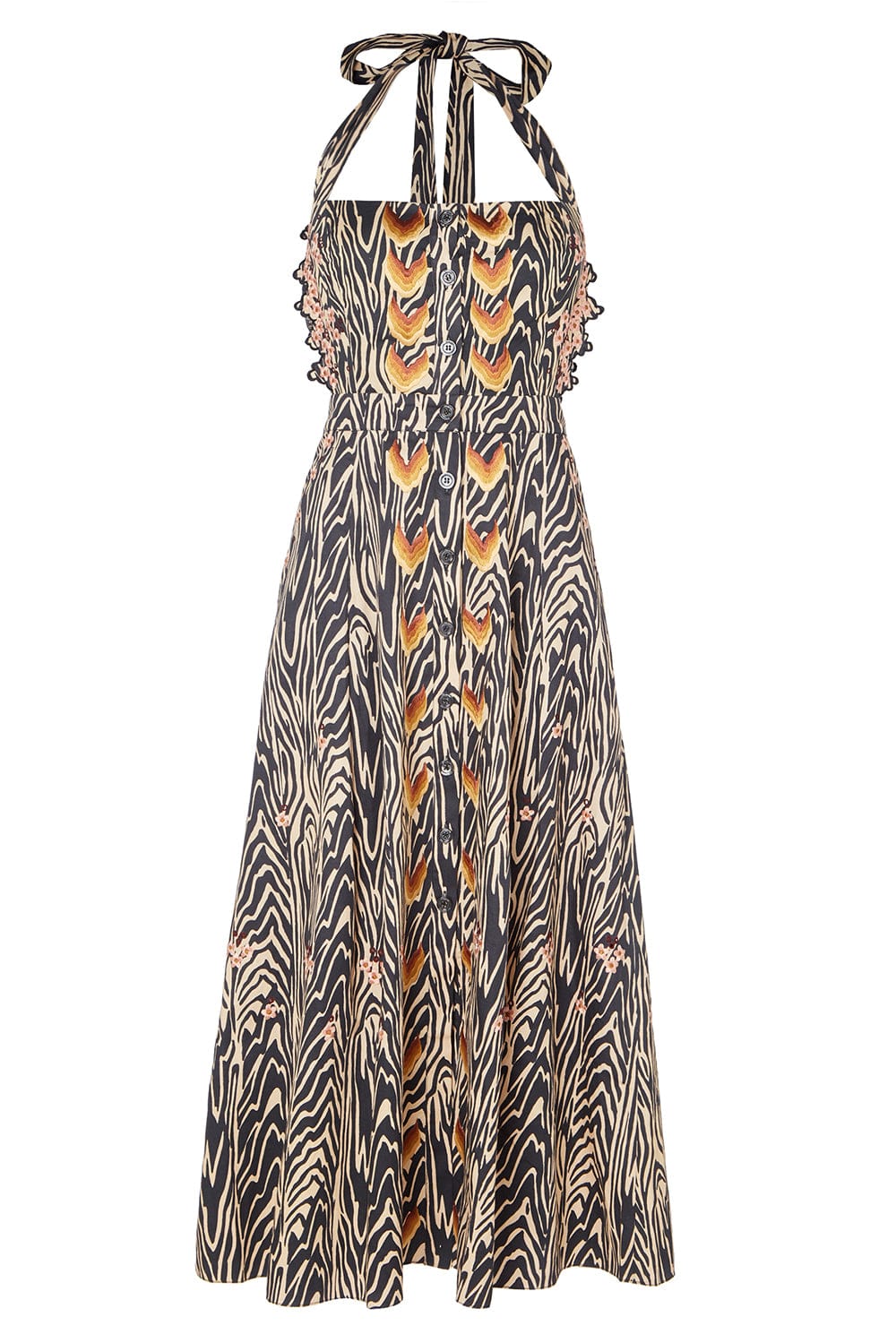Valerie Print Strappy Dress CLOTHINGDRESSCASUAL TEMPERLEY LONDON   
