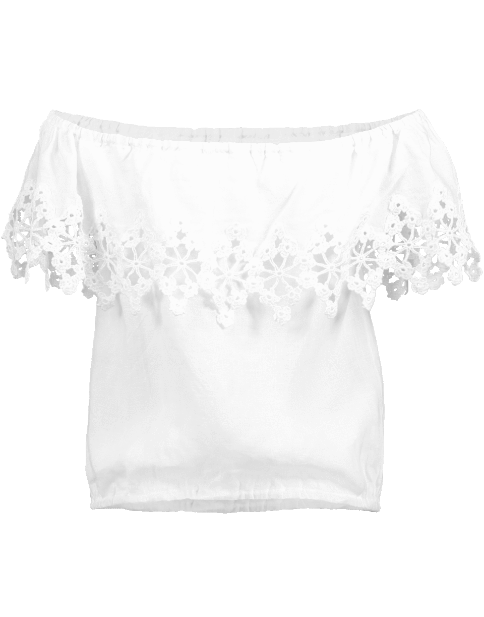 TEMPTATION POSITANO-Off Shoulder Crochet Blouse-