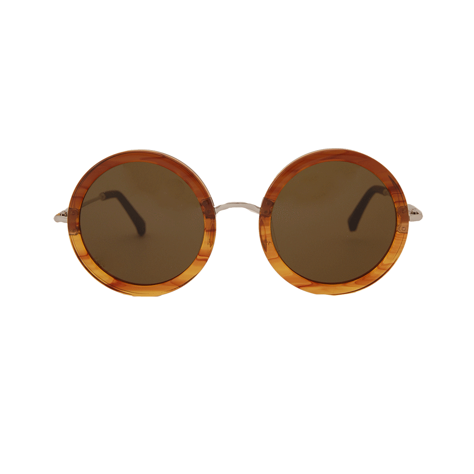 THE ROW-Mahogany Acetate Sunglasses-WALNUT