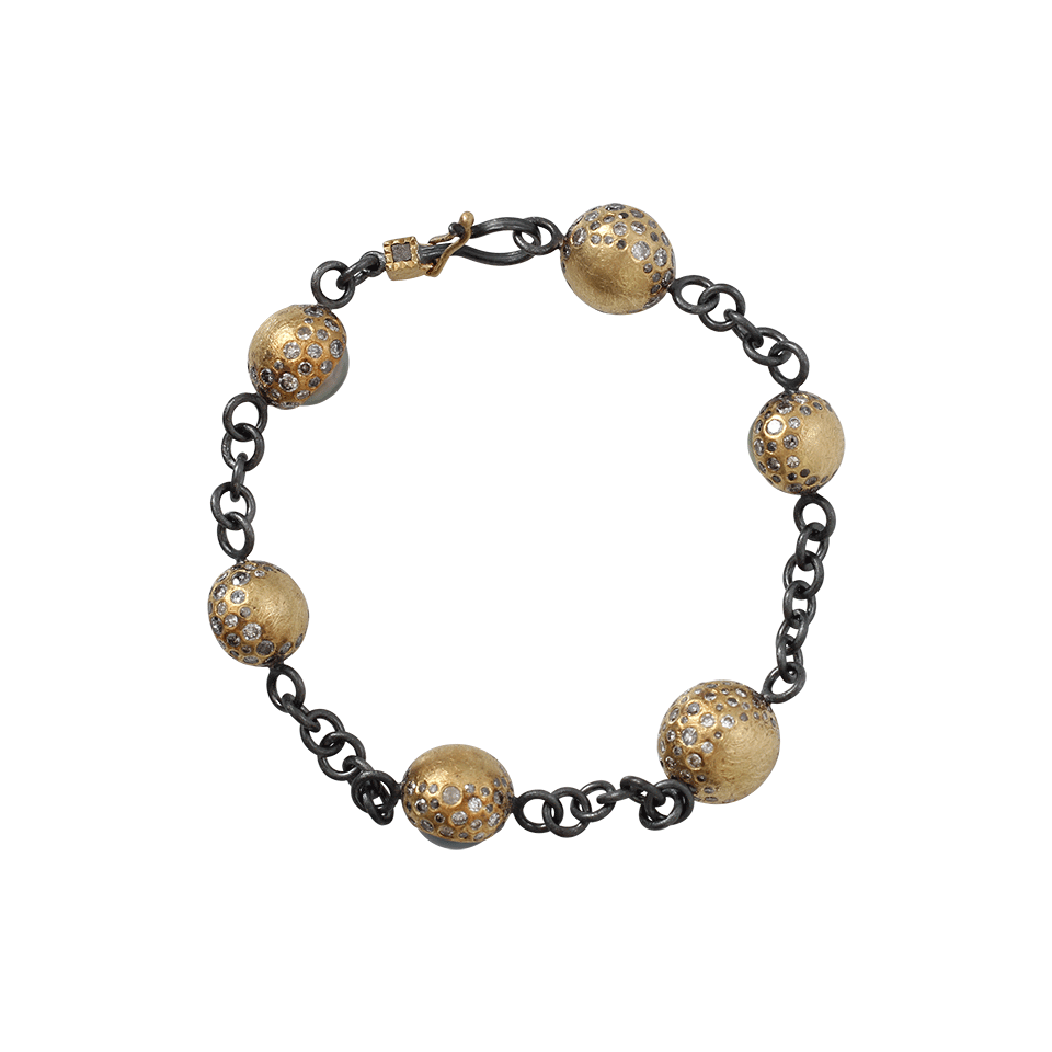TODD REED-Tahitian Pearl Stationary Bracelet-YELLOW GOLD