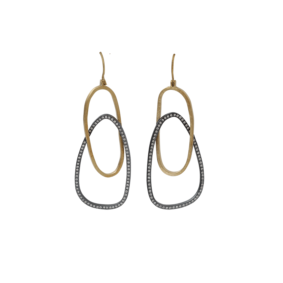 TODD REED-Diamond Openwork Earrings-YELLOW GOLD