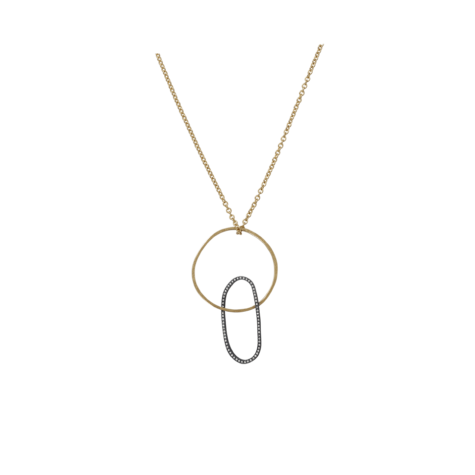 TODD REED-Diamond Openwork Necklace-YELLOW GOLD