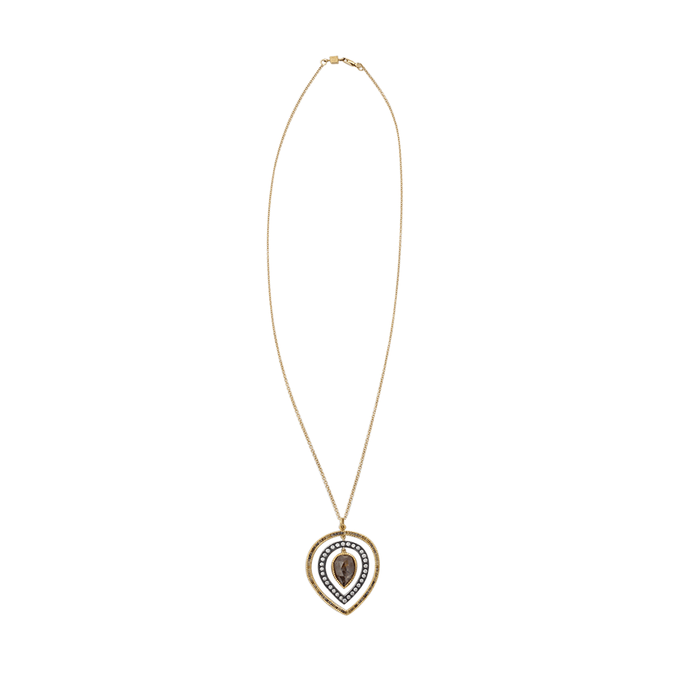 TODD REED-Fancy Red Diamond Necklace-YELLOW GOLD
