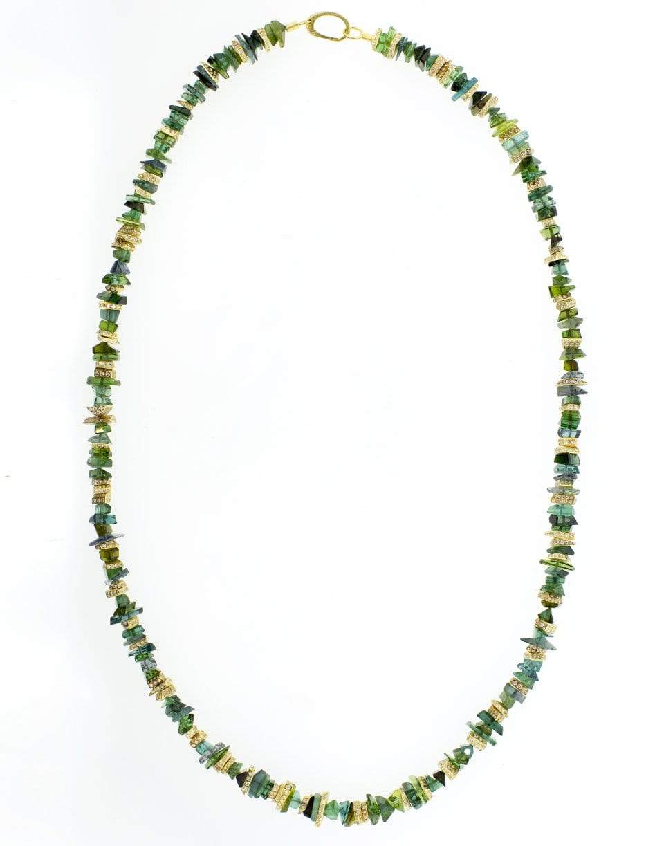 TODD REED-Tourmaline Necklace-YELLOW GOLD