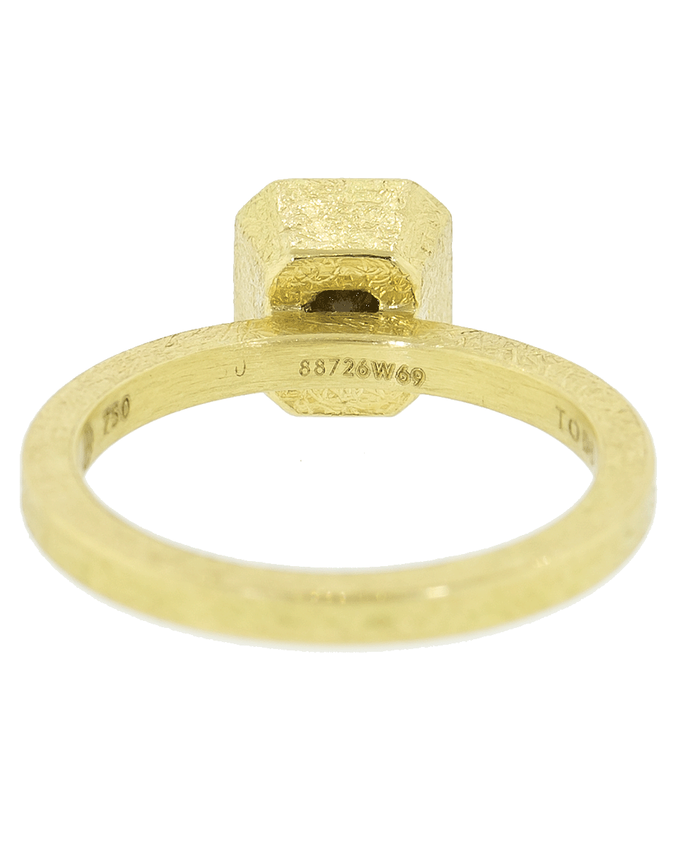 TODD REED-Fancy Diamond Solitaire Ring-YELLOW GOLD