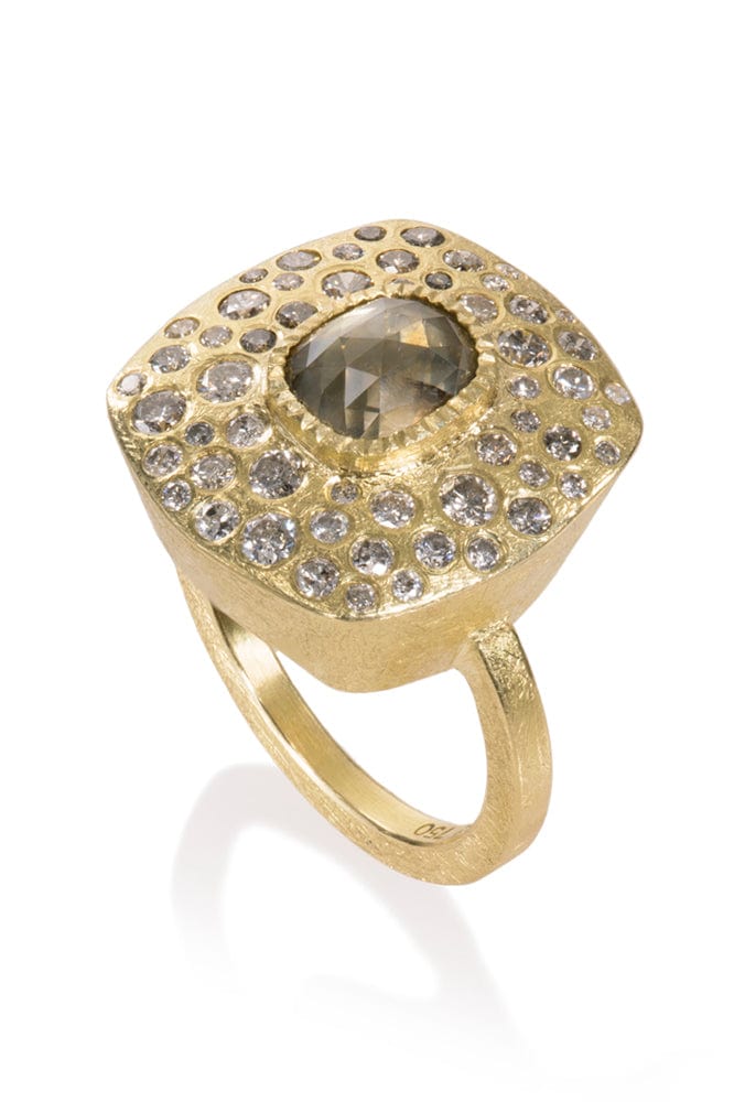 TODD REED-Fancy Cut Diamond Ring-YELLOW GOLD