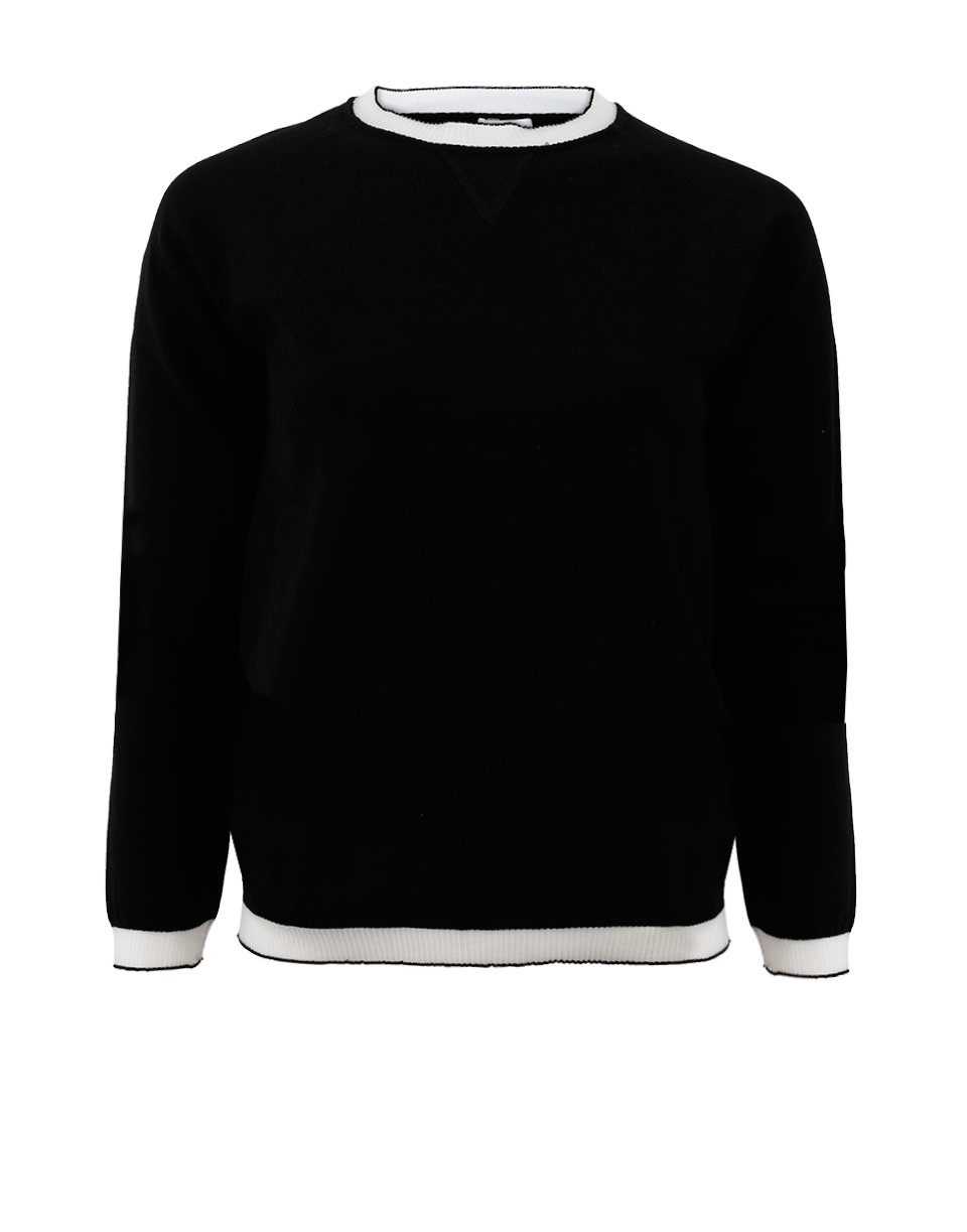 TOMAS MAIER-Sheer Contrast Pullover-
