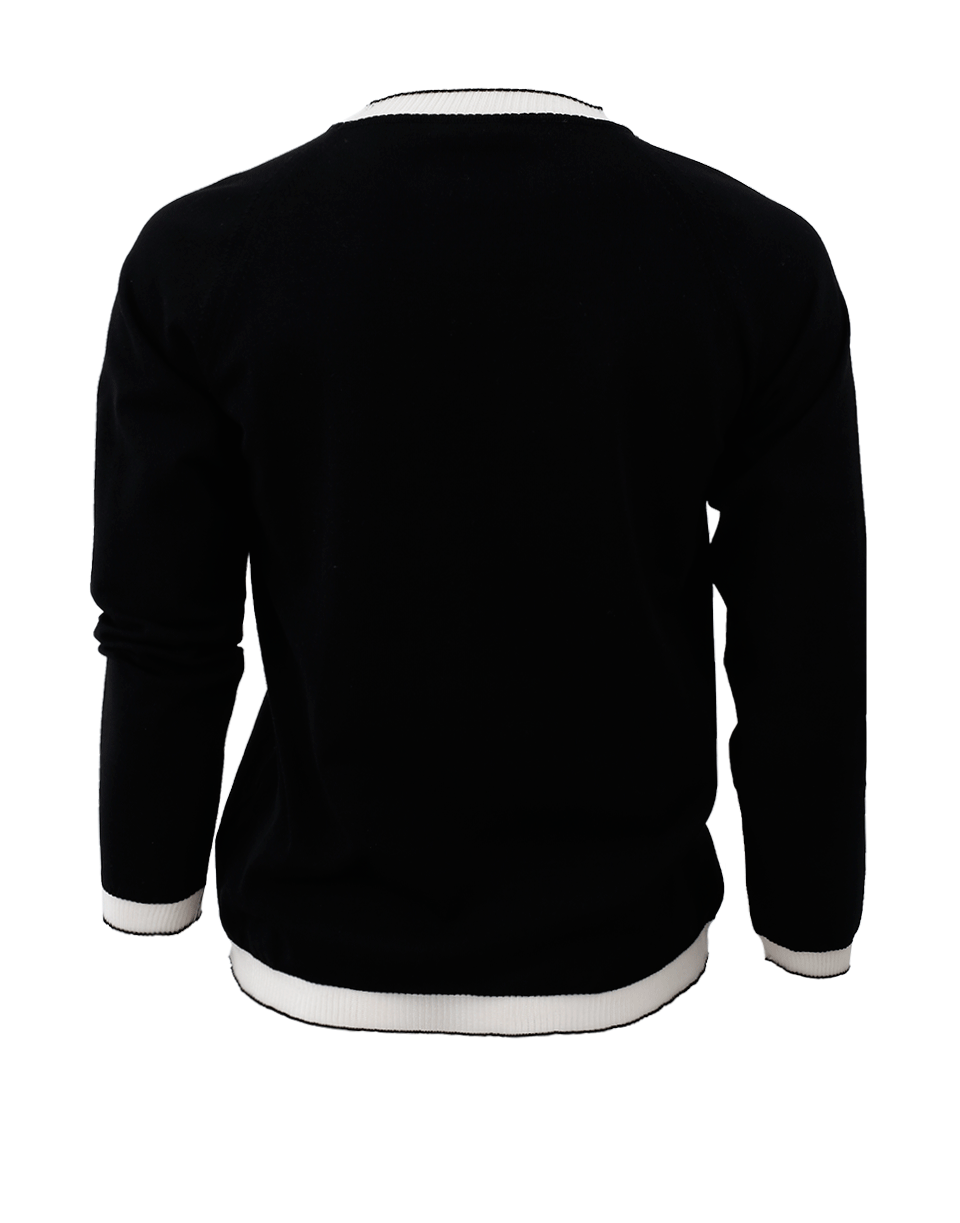 TOMAS MAIER-Sheer Contrast Pullover-