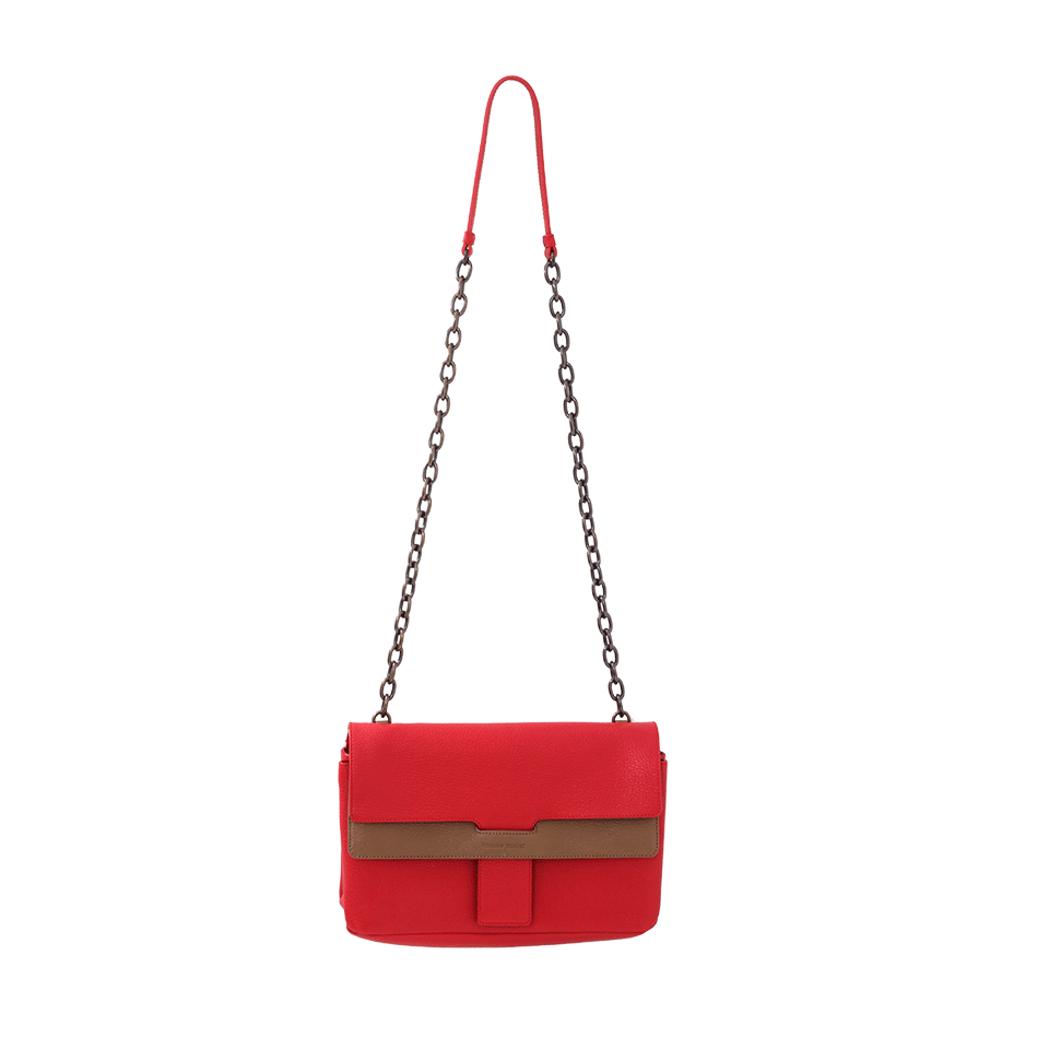 TOMAS MAIER-Shiny Madras Bi-Color Bag-GRY/RED