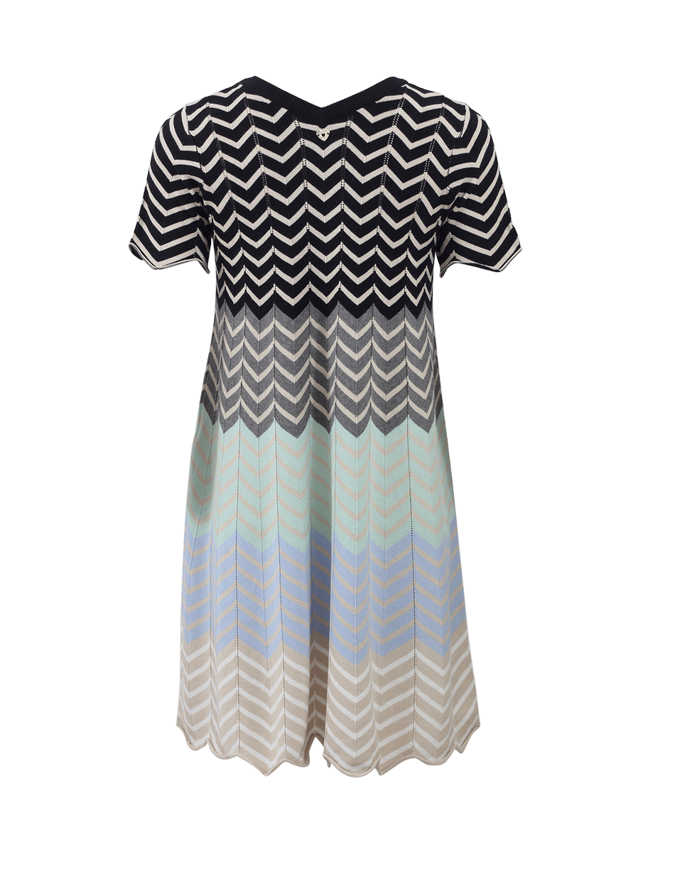 TWIN-SET-Chevron Stripe Dress-