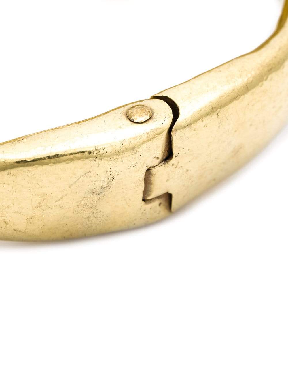 VAUBEL-Oval Stone Hinge Bracelet-GOLD