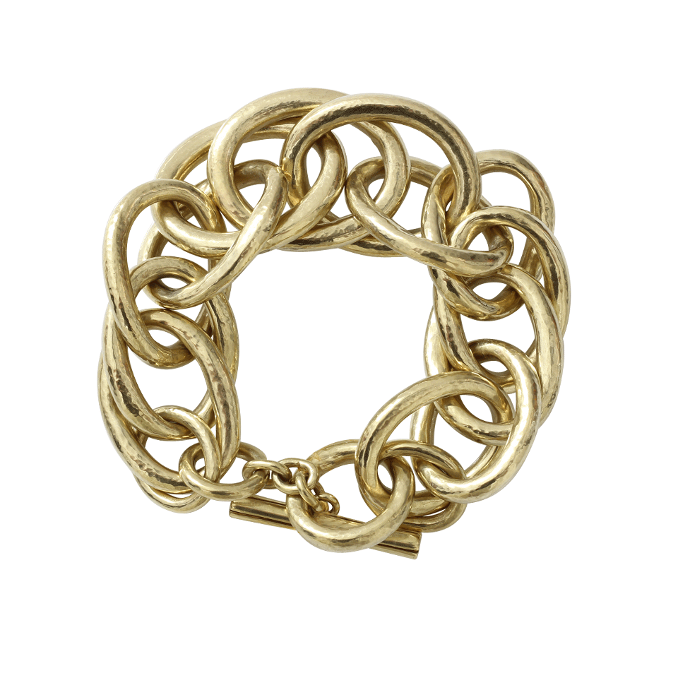 VAUBEL-Large Link Ring Bracelet-GOLD