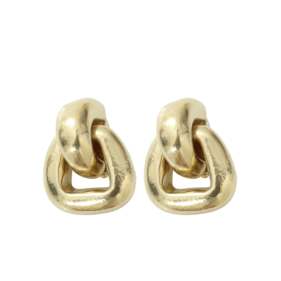 VAUBEL-Open Round Wire Clip Earrings-GOLD