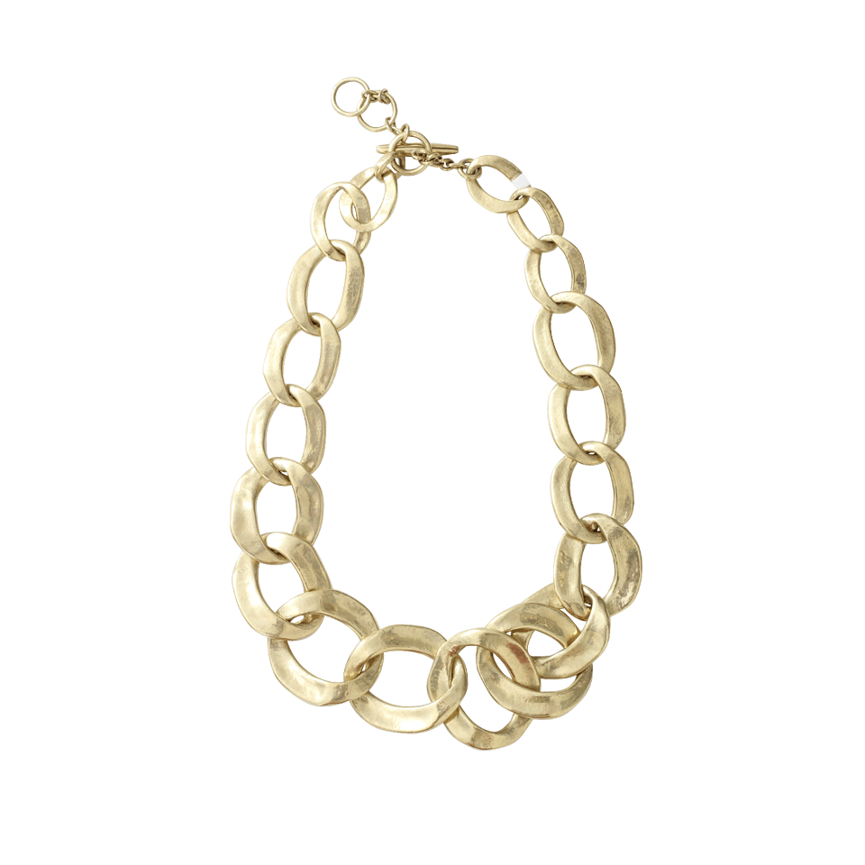 VAUBEL-Chunky Oval Necklace-GOLD