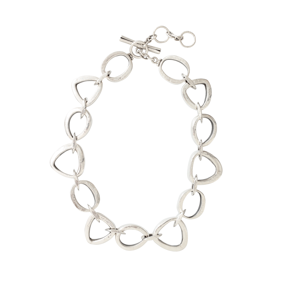 VAUBEL-Linked Ring Necklace-SILVER