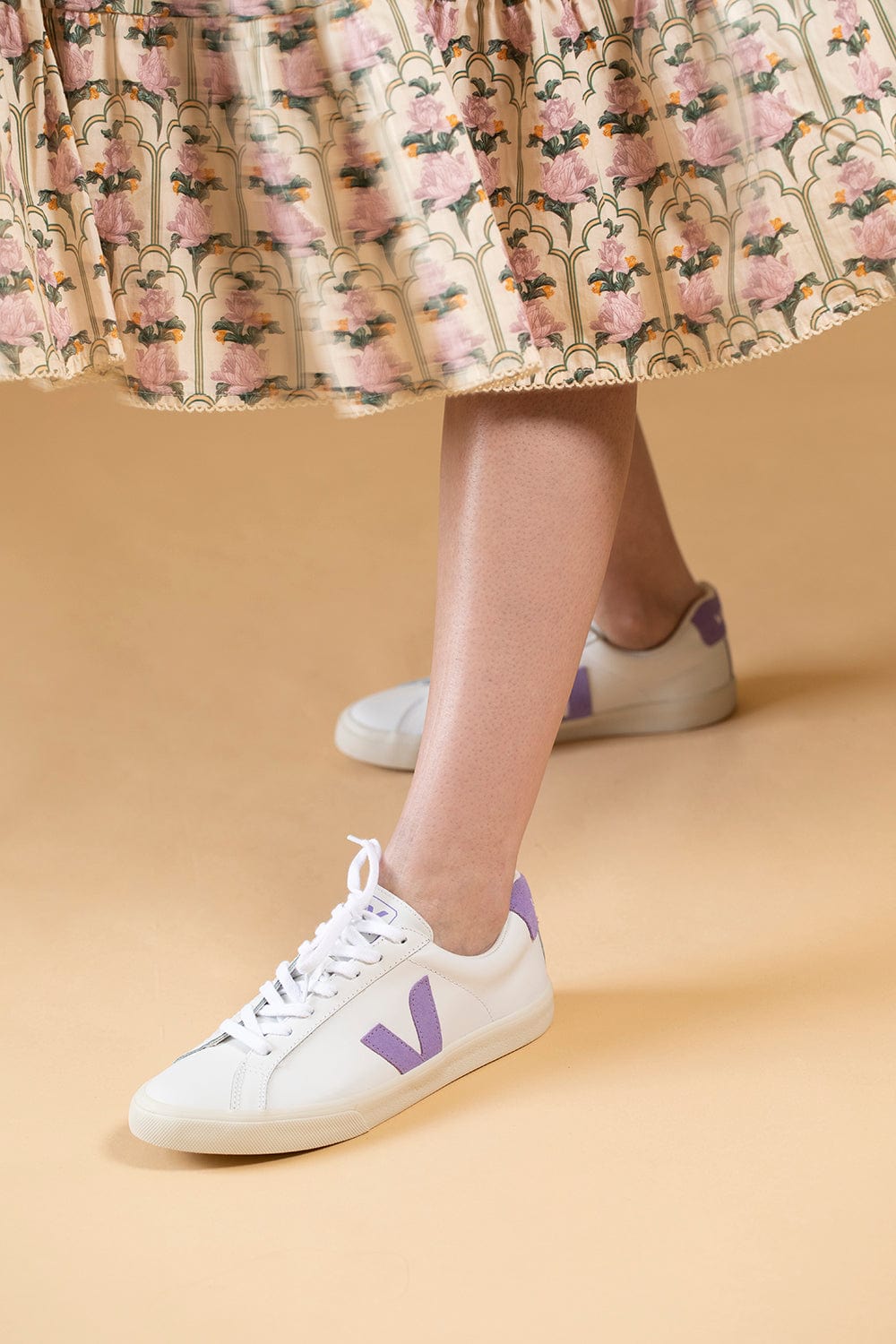 Esplar Logo Sneaker White Lavender