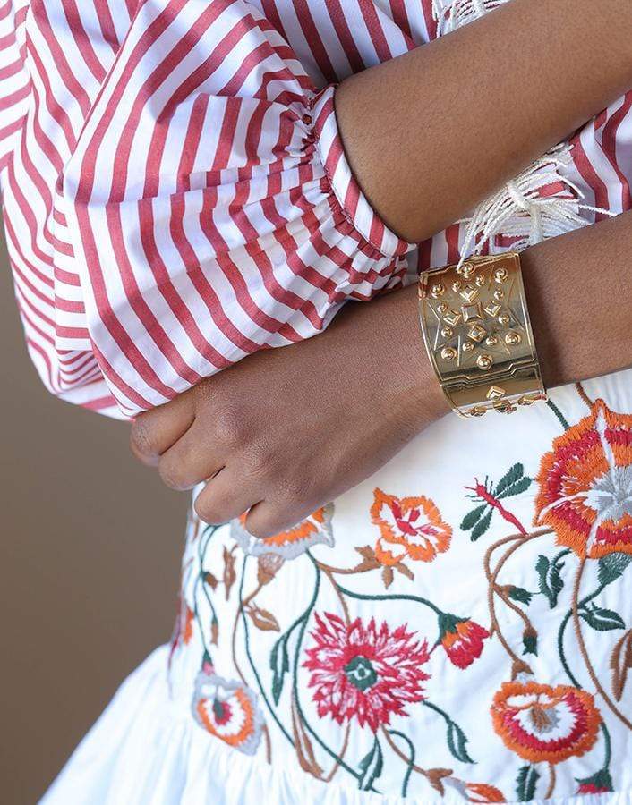 VERDURA-Midas Maltese Cross Bracelet-YELLOW GOLD