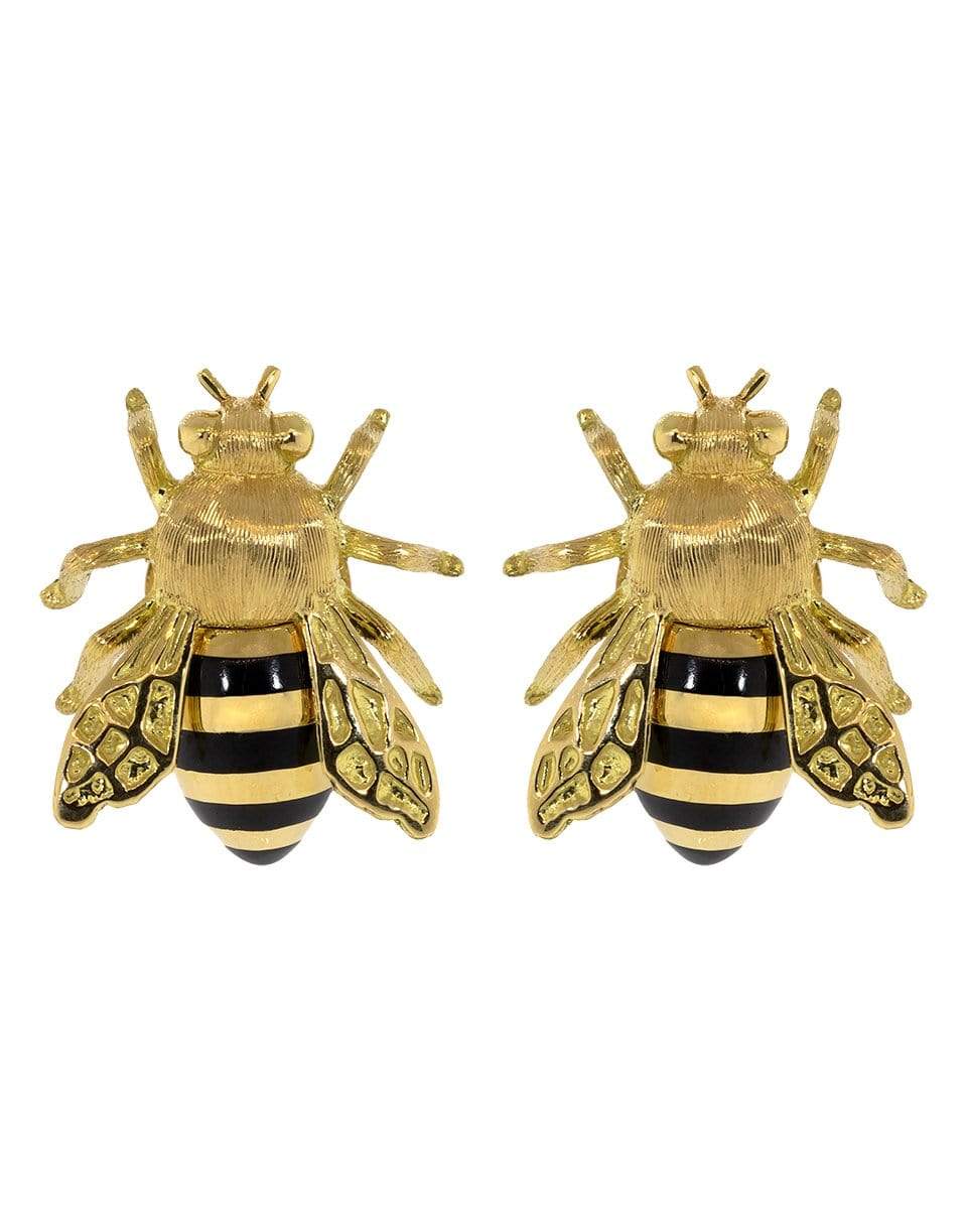 VERDURA-Honeybee Stud Earrings-YELLOW GOLD