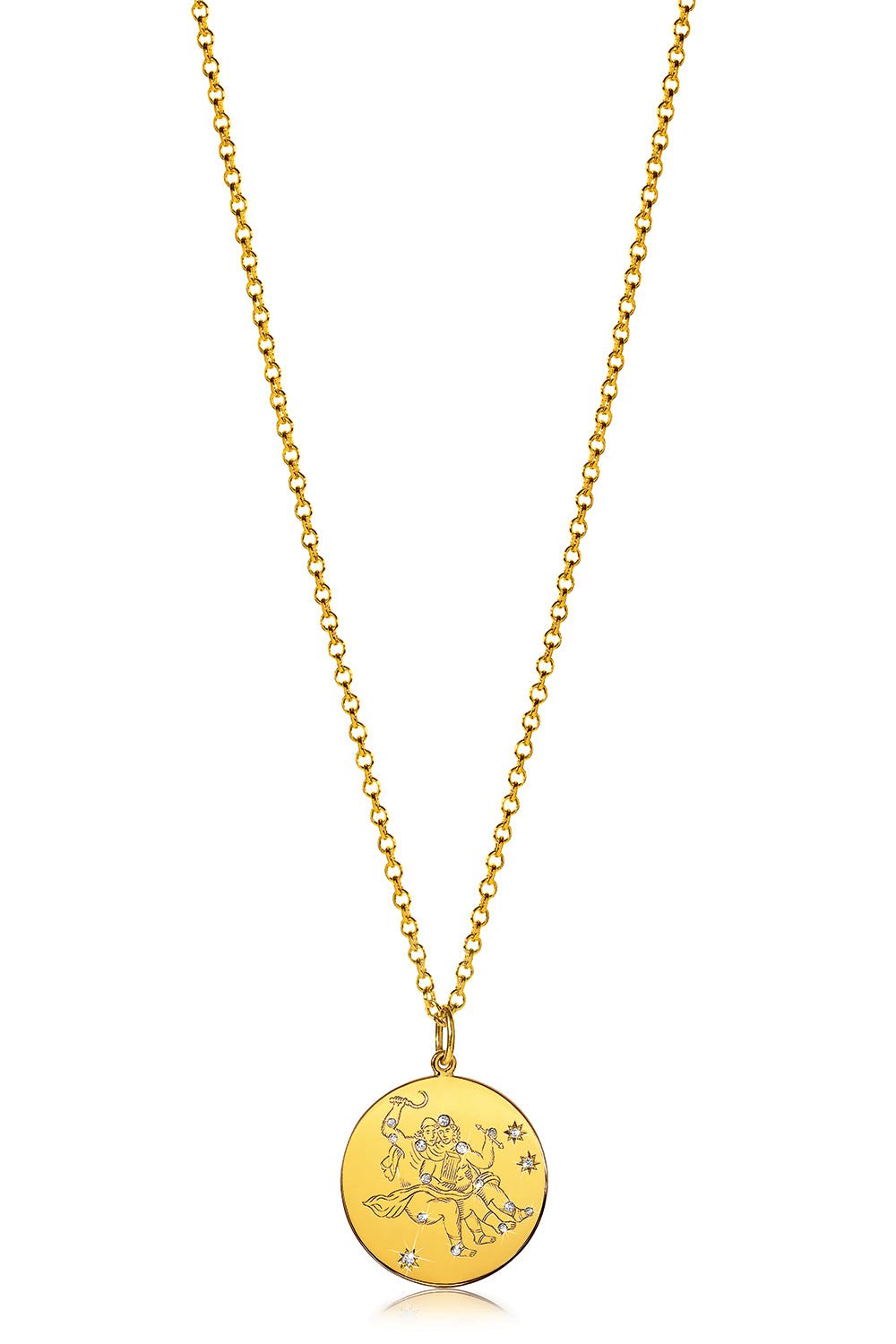 VERDURA-Gemini Necklace-YELLOW GOLD