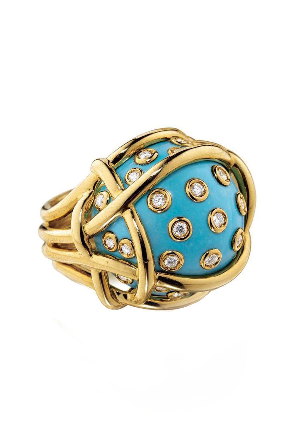 VERDURA-Polka Dot Ring-YELLOW GOLD