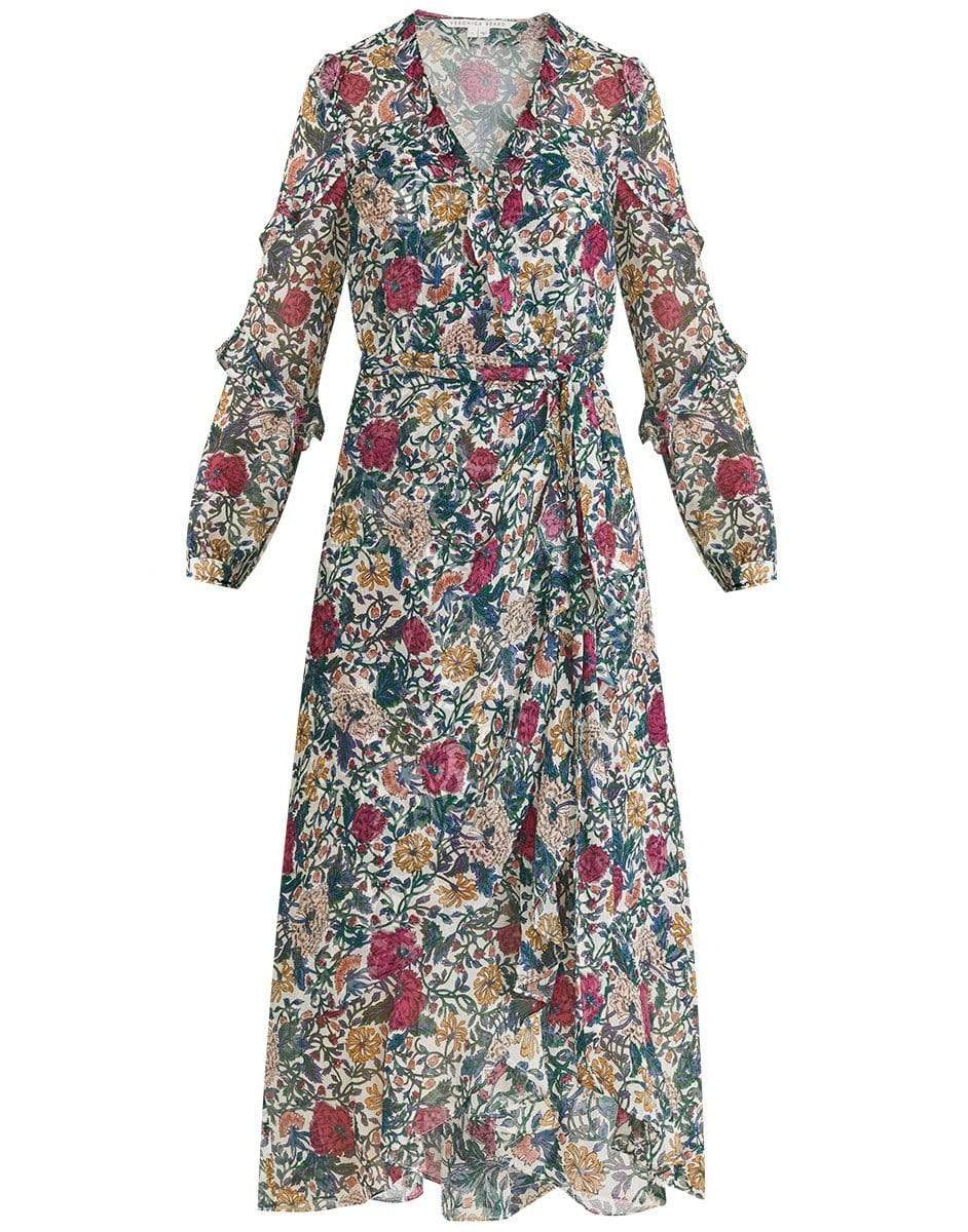 VERONICA BEARD-Ivory Anoki Garden Floral Dress-IVORY