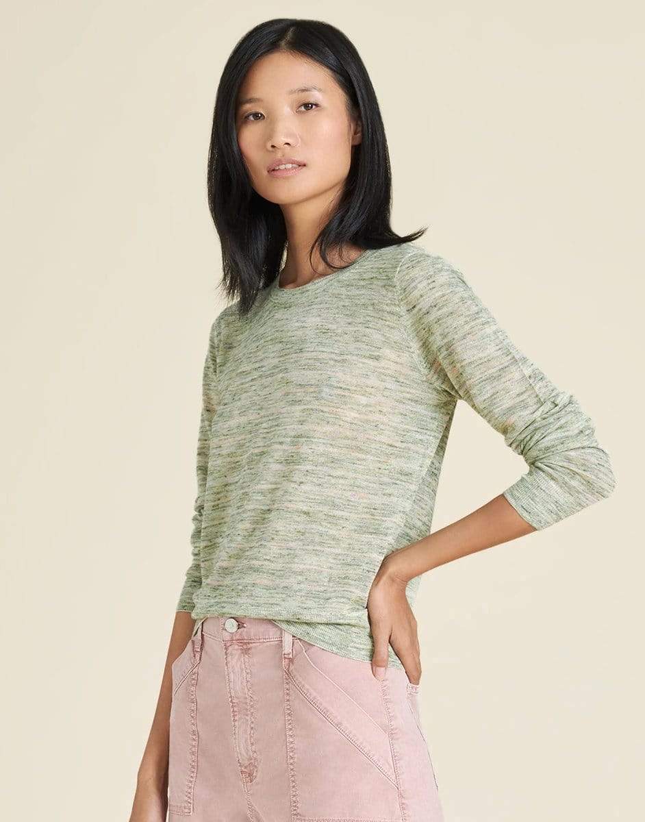 Green Henderson Space-Dyed Pullover CLOTHINGTOPSWEATER VERONICA BEARD   
