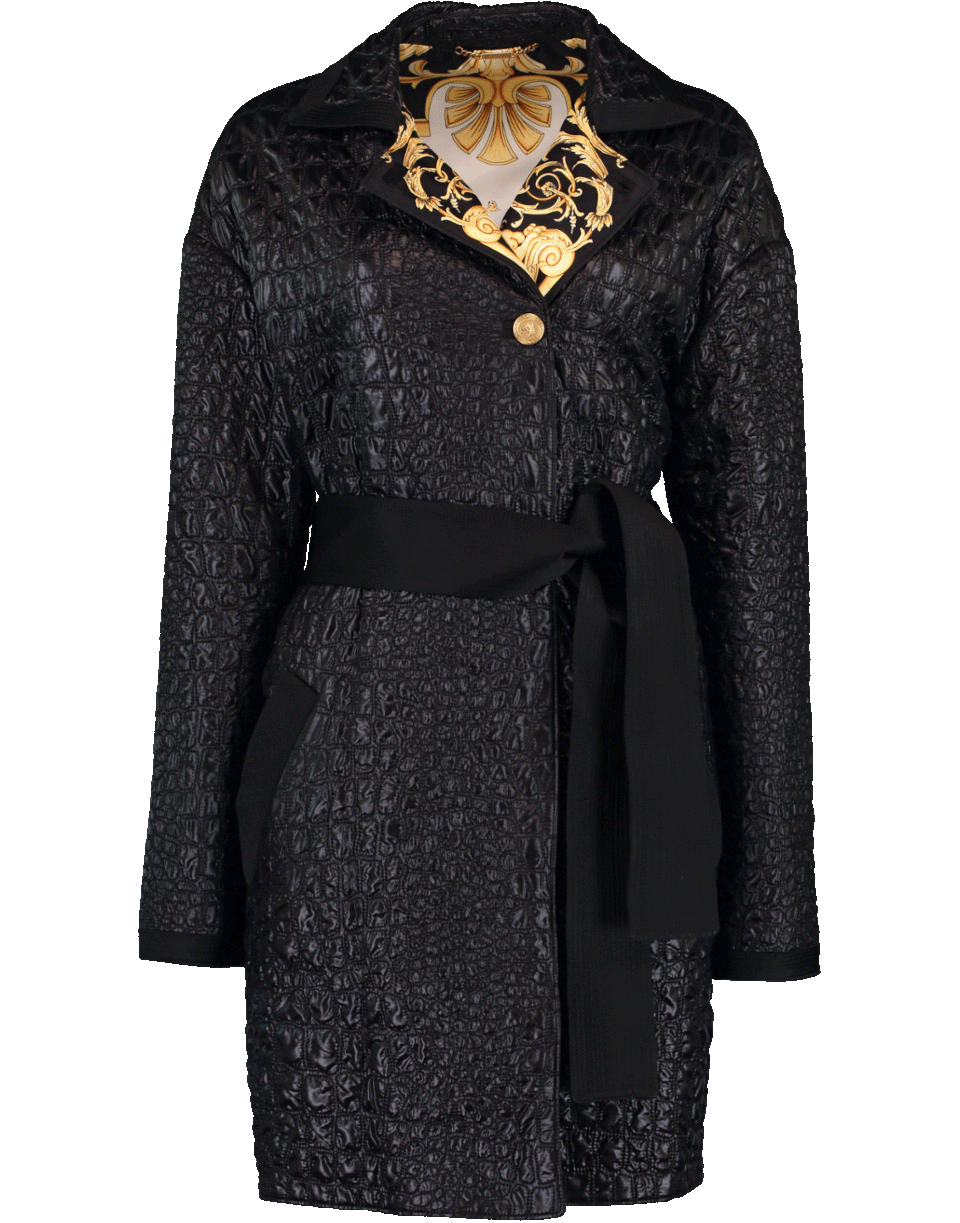 Reversible Belted Coat CLOTHINGCOATTRENCH VERSACE   