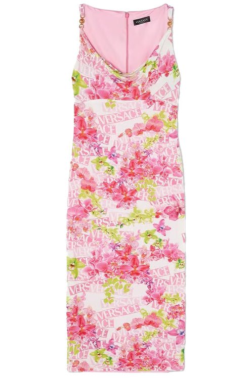 VERSACE-Orchid Midi Dress-