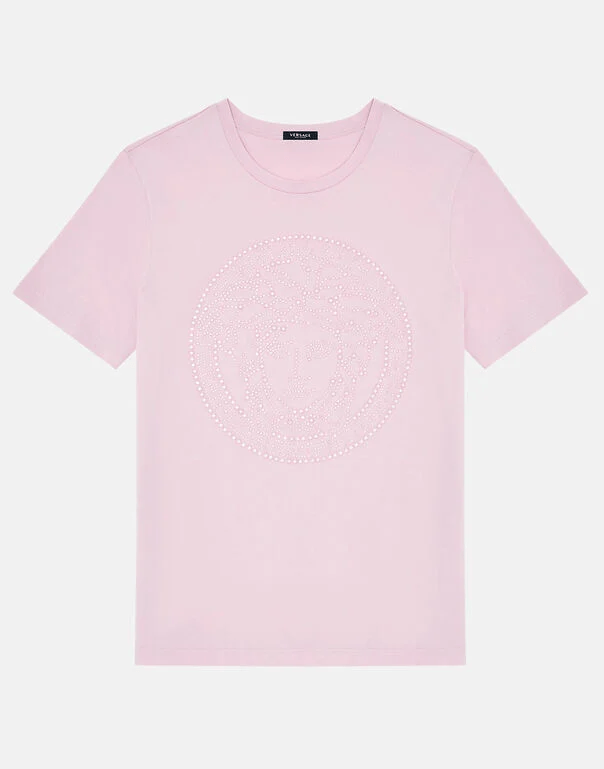 Medusa Crystal T-Shirt CLOTHINGTOPT-SHIRT VERSACE   