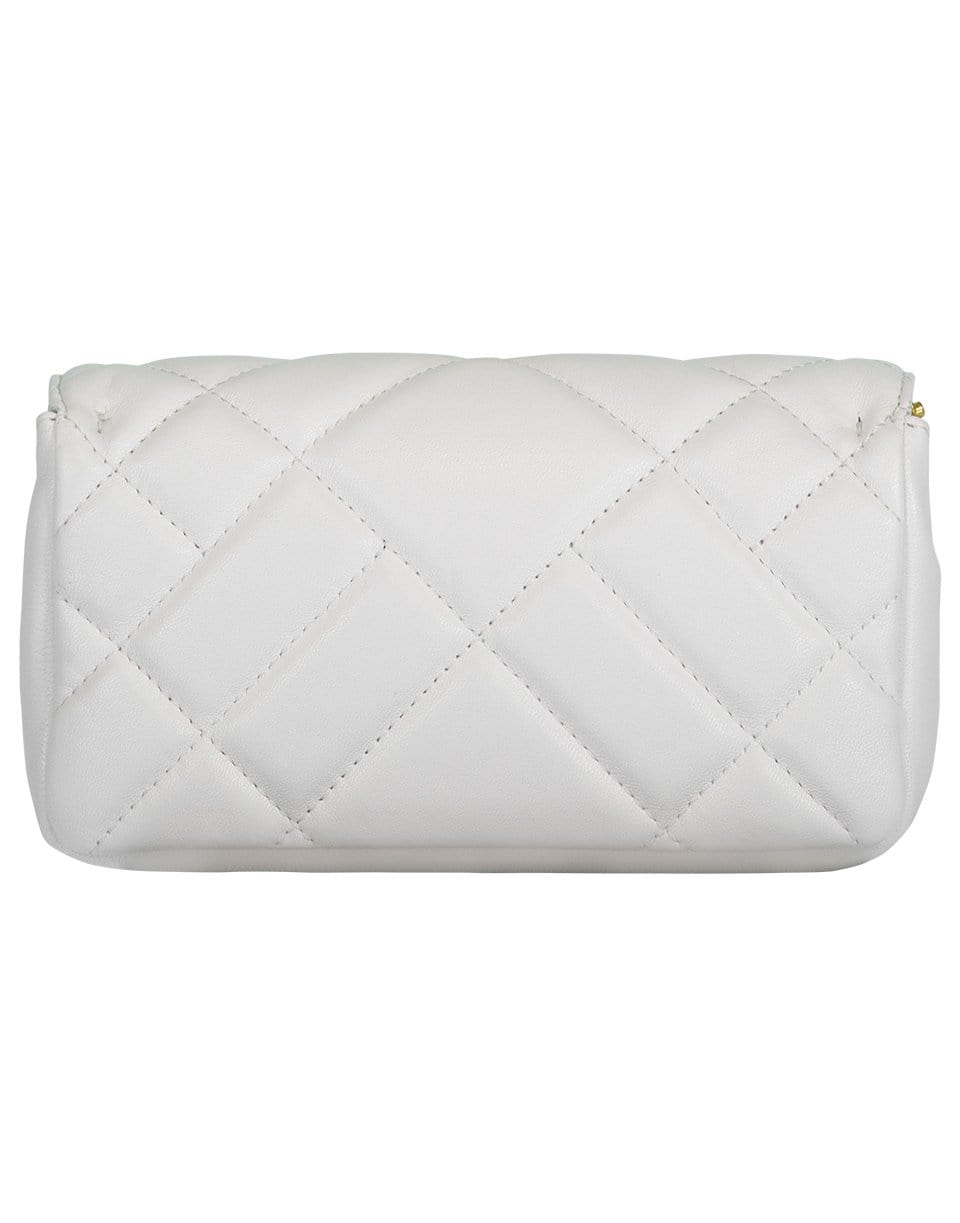 VERSACE-Mini Crossbody Quilted Leather Bag-OFFWHT