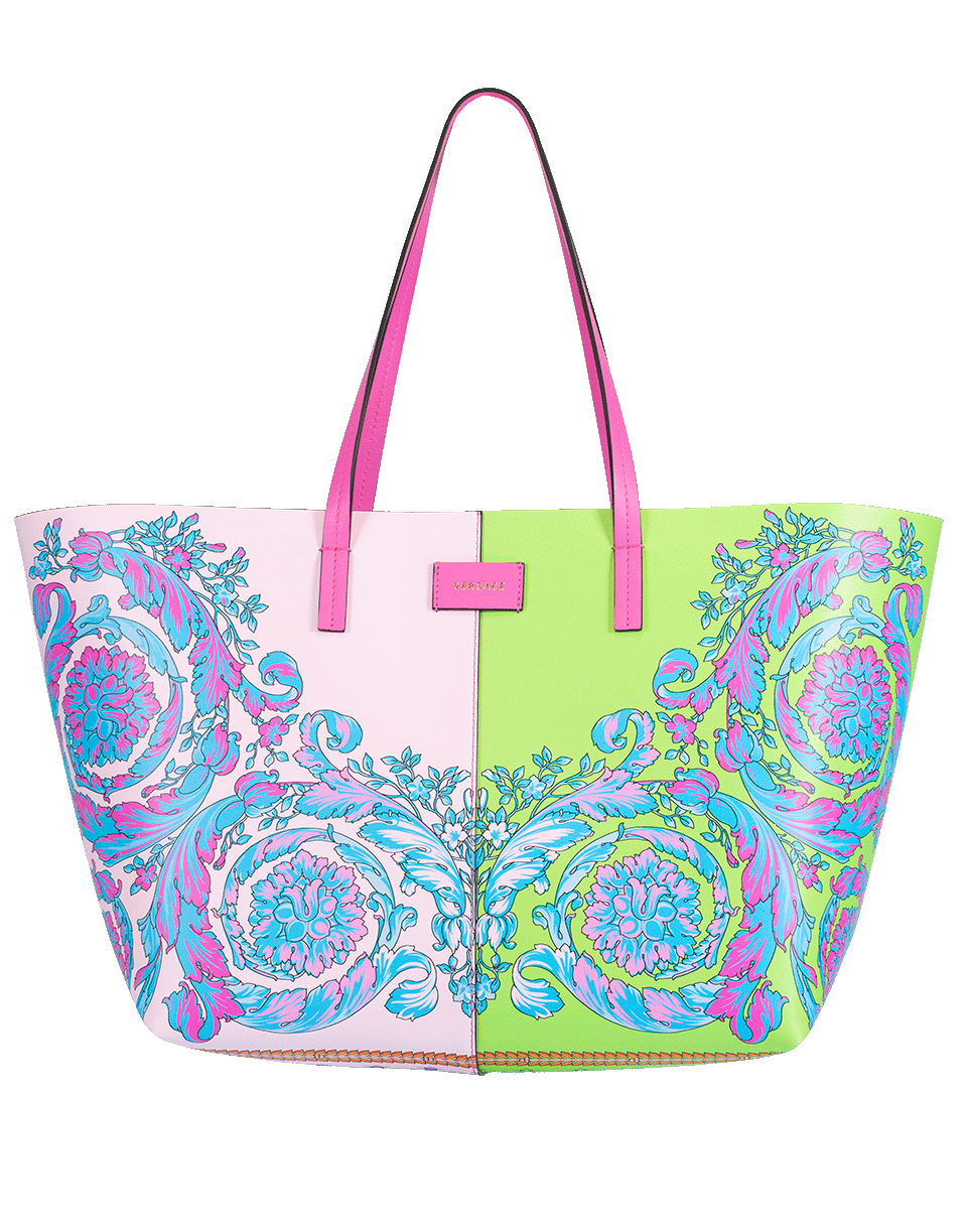 VERSACE-Pastel Printed Tote-PEONIE