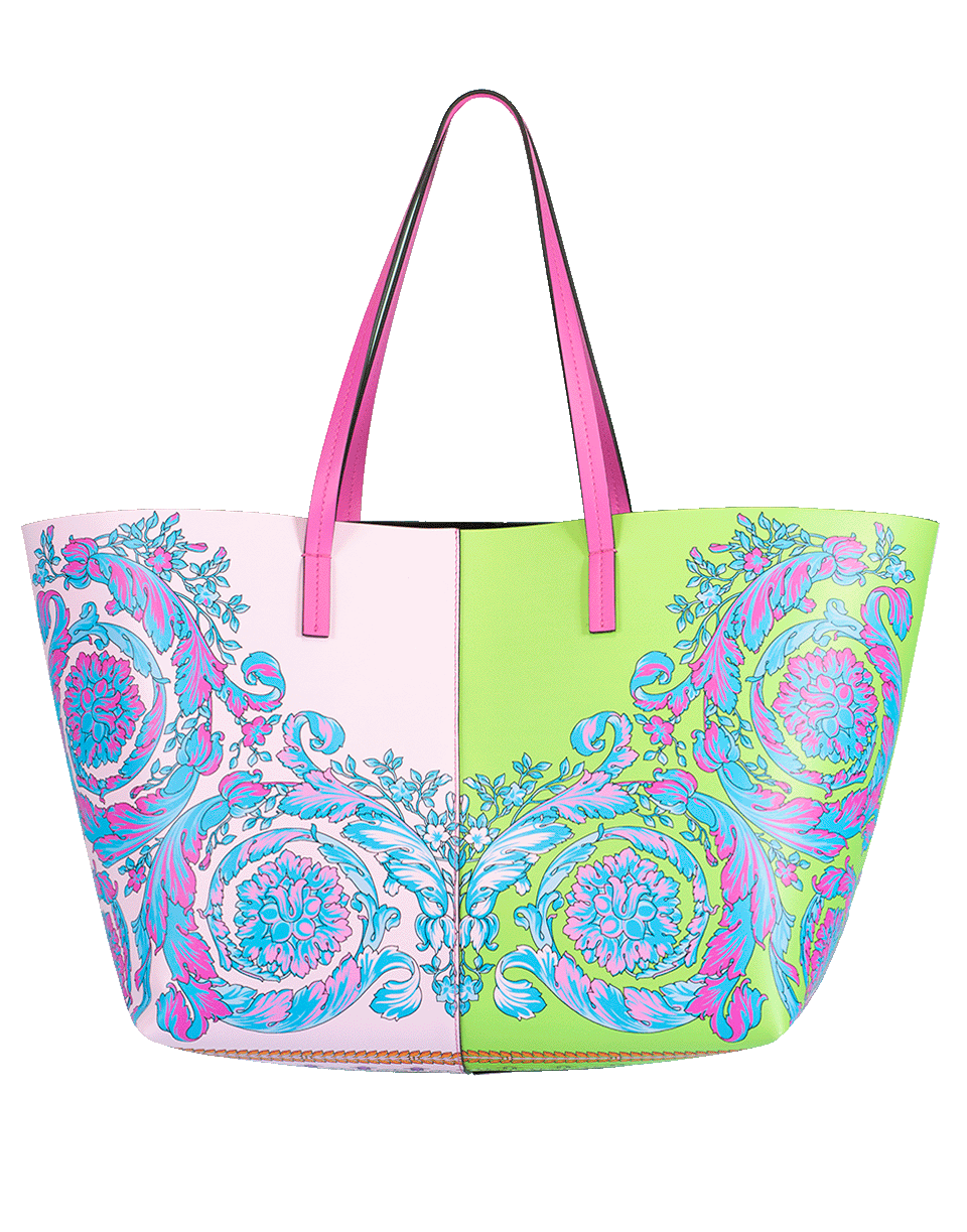 VERSACE-Pastel Printed Tote-PEONIE